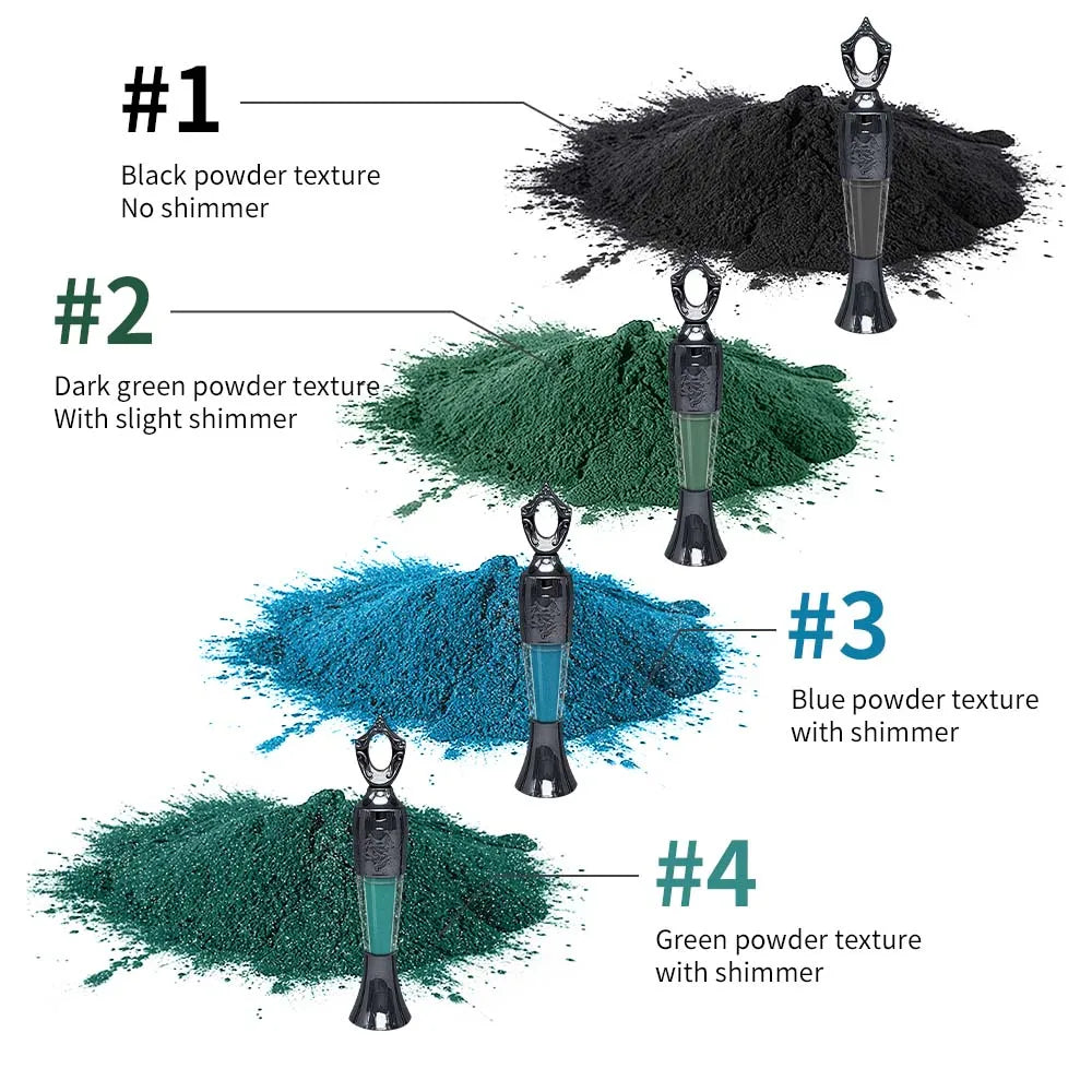 Powder Eyeliner 100% Natural Powder Long-Lasting Eyeliner Arabic Liner (Black/Green) Eyeliner For Middle Eastern Africa Women