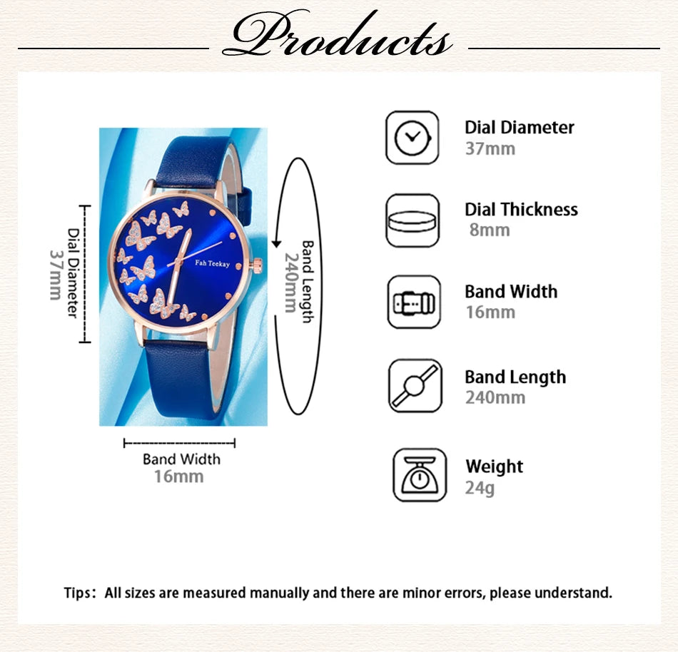 Women's Fashion Quartz Watch Bracelet For Women Casual Fashion Round Simple Watch Dainty Wheat Bracelet Set Clock Montre Femme