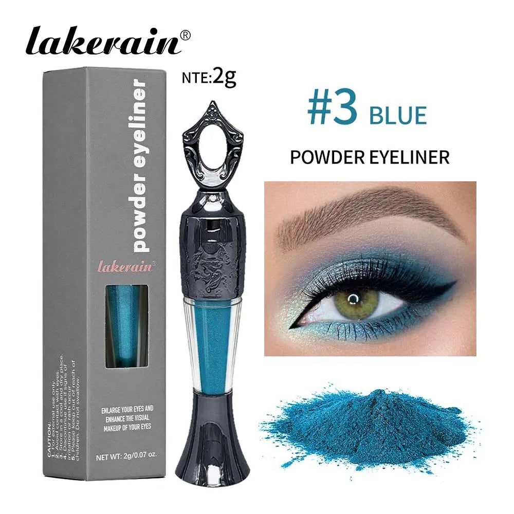 Powder Eyeliner 100% Natural Powder Long-Lasting Eyeliner Arabic Liner (Black/Green) Eyeliner For Middle Eastern Africa Women
