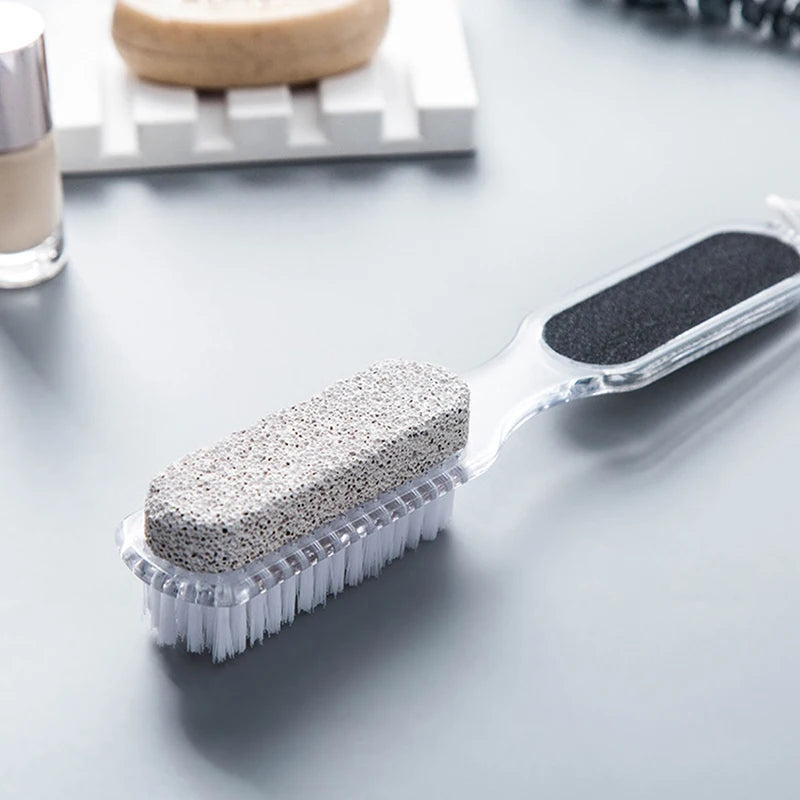 Foot Pumice Stone Dead Skin Remover Brush Bathroom Product Pedicure Grinding Tool Multifunction 4 in 1 Practical Tool