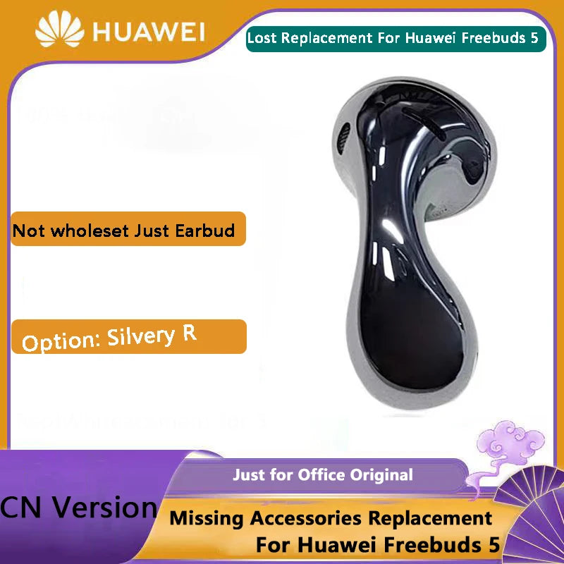 Original Part Replacement For Huawei Freebuds 5 Bluetooth Earphone Single Left Right Side Or Charge Case Part Accessories