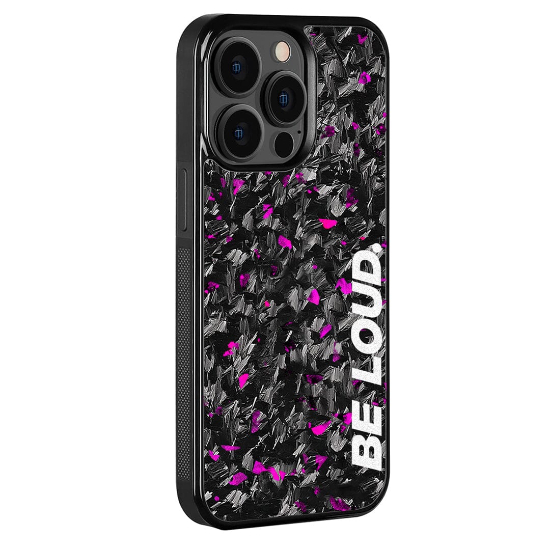 iPhone | Purple Flake Real Forged Carbon Fiber Case | BE LOUD. x SCF - Transpire