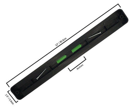 Kitchen Knife Set Kit | Red Handle & Black Magnetic Rack - Transpire