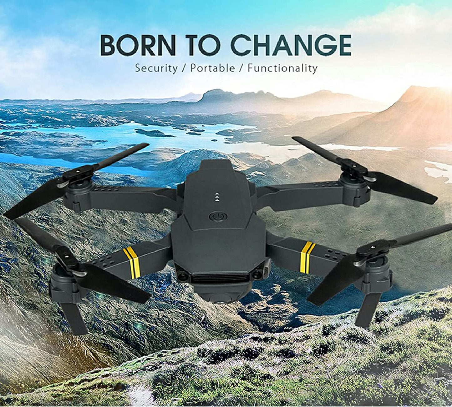4K HD Dual Camera RC FPV WiFi Portable Wide Angle Foldable Quadcopter Drone - Transpire