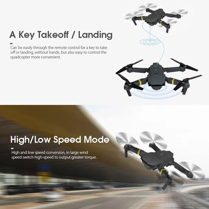 4K HD Dual Camera RC FPV WiFi Portable Wide Angle Foldable Quadcopter Drone - Transpire