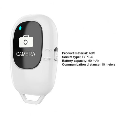 Phone Remote Controller Bluetooth-compatible 5.0 Wireless Mini Non-delayed Driver-free Remote Shutter for Taking Photos