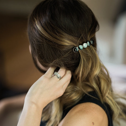Moon Phase Hair Clip Barrette - Transpire
