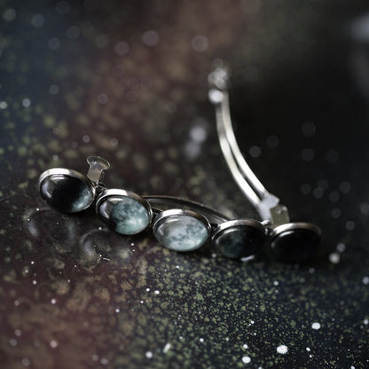 Moon Phase Hair Clip Barrette - Transpire