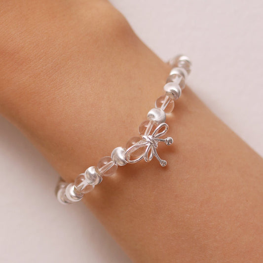 Beaded Bow Bracelet - Transpire