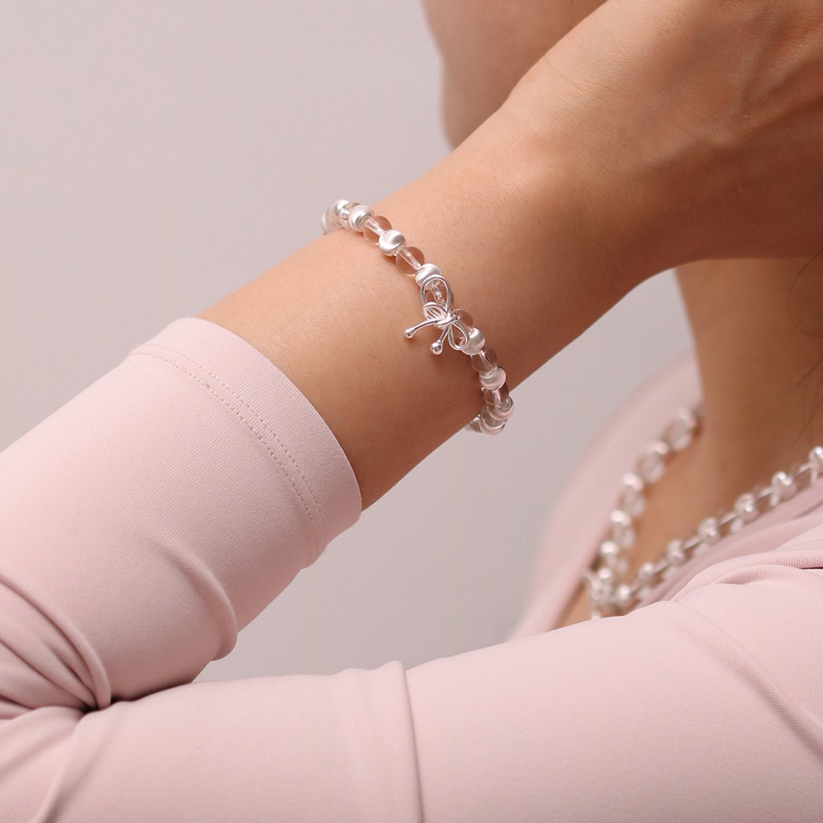 Beaded Bow Bracelet - Transpire