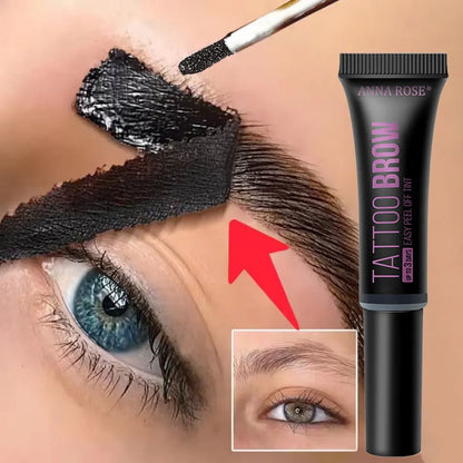Eyebrow tattoo, peelable dye for eyebrow application, waterproof eyebrow dye, eyebrow-enhancing gel makeup, beauty tools