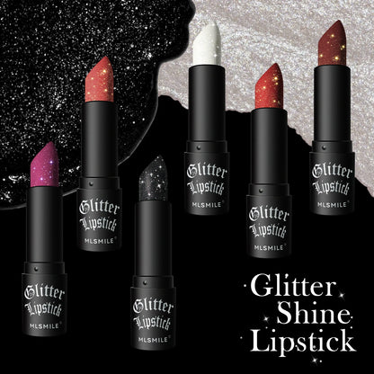 MLSMILE Multi-Color Non-stick Cup Matte Lipstick Flash Lasting Easy Color Diamond Lipstick Dark Halloween Look