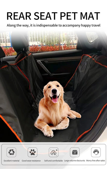 Dog Car Seat Cover for Back Seat,Oxford Cloth Durable Scratchproof Dog Hammock,Pet Seat Cover Protector for Cars,Trucks and SUVs