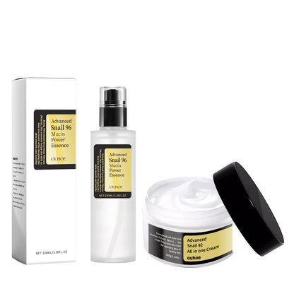 Ouhoe Snail Collagen Face Cream Repair Essence Moisturizing Lifting Firming Smoothing Nourishing Cream Korean Cosmetics Skin Car