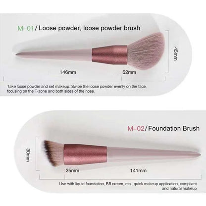13pcs Professional Makeup Brush Set Soft Fur Beauty Eye Shadow Foundation Blush Cosmetic Brushes