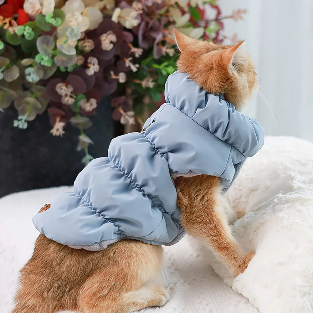 Soft Warm Dog Clothes Winter Padded Puppy Cat Coat Jacket For Small Medium Dogs Chihuahua French Bulldog Poodle Vest Pet Outfit