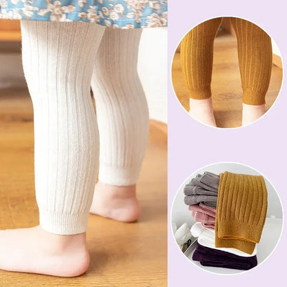 1 Piece Girls Toddler Baby Basic Ribbed Sweater and Leggings Footless Tights Kids Little Girls Dress Bottom Top Pants 1-6 Years