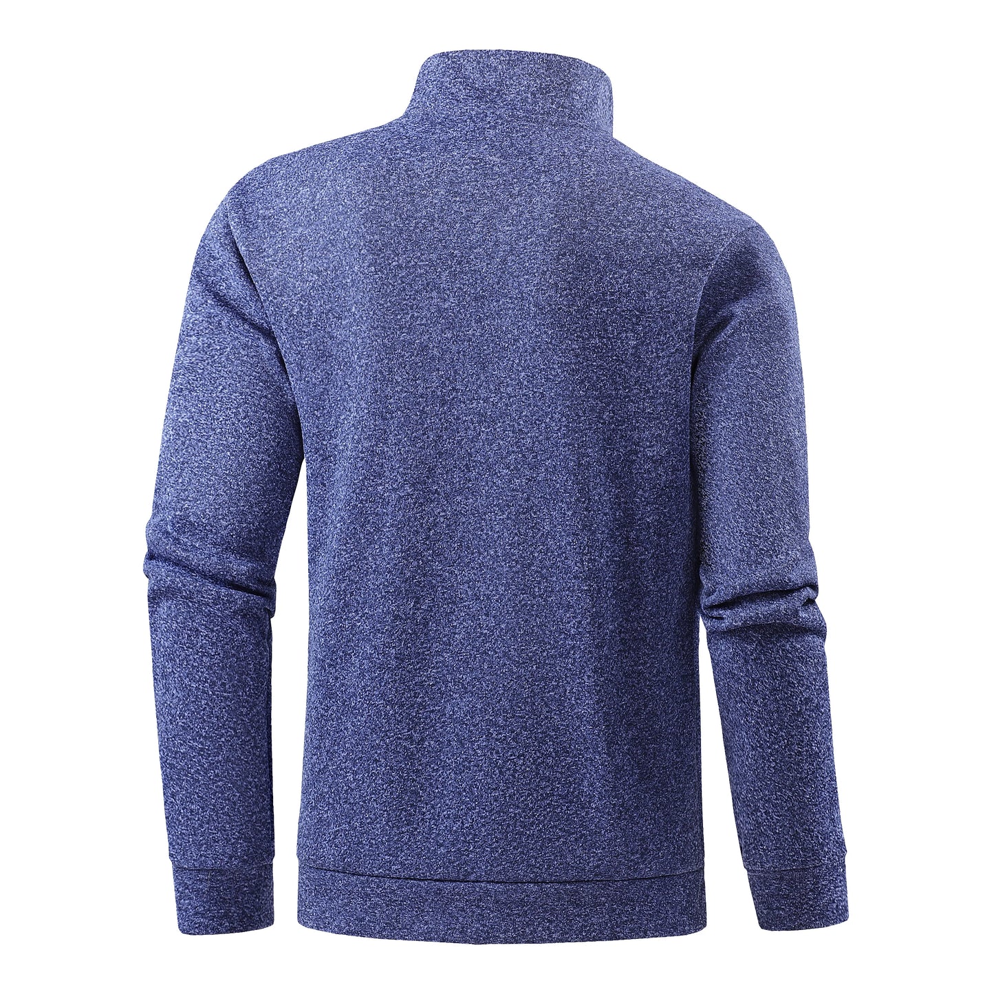 Autumn men's half-zip sweatshirts, long-sleeved solid color pullovers, turtlenecks, streetwear, winter warm jackets, sports coat