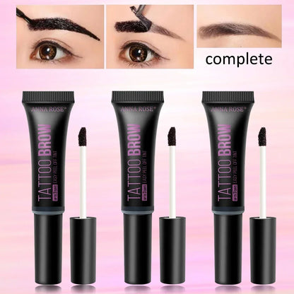 Eyebrow tattoo, peelable dye for eyebrow application, waterproof eyebrow dye, eyebrow-enhancing gel makeup, beauty tools