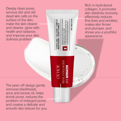 Collagen Peel Off Mask Collagen Overnight Wrapping Mask Hydrating Moisturizing Hydrolyzed Collagen Mask Korean Skin Care