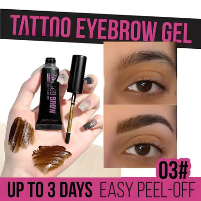 Eyebrow tattoo, peelable dye for eyebrow application, waterproof eyebrow dye, eyebrow-enhancing gel makeup, beauty tools
