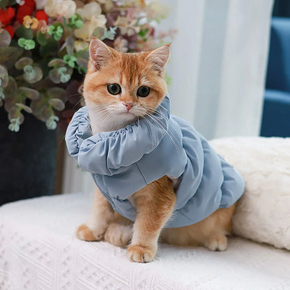 Soft Warm Dog Clothes Winter Padded Puppy Cat Coat Jacket For Small Medium Dogs Chihuahua French Bulldog Poodle Vest Pet Outfit