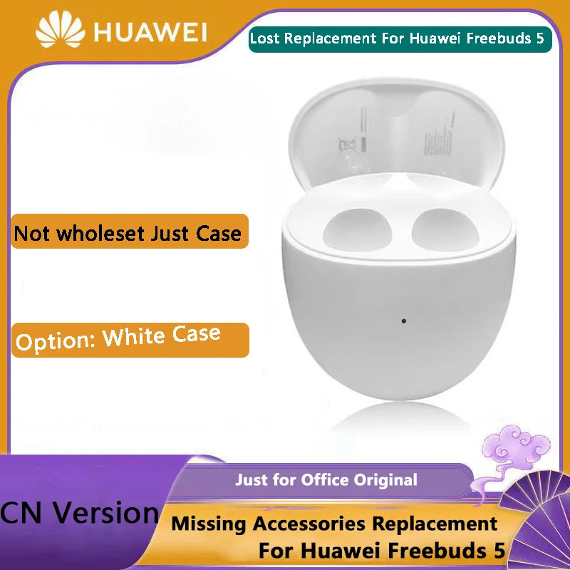 Original Part Replacement For Huawei Freebuds 5 Bluetooth Earphone Single Left Right Side Or Charge Case Part Accessories