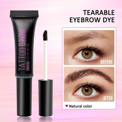 Eyebrow tattoo, peelable dye for eyebrow application, waterproof eyebrow dye, eyebrow-enhancing gel makeup, beauty tools