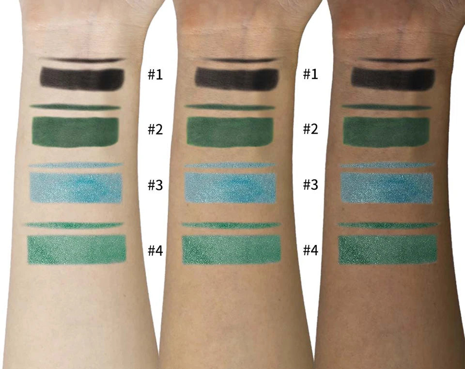 Powder Eyeliner 100% Natural Powder Long-Lasting Eyeliner Arabic Liner (Black/Green) Eyeliner For Middle Eastern Africa Women