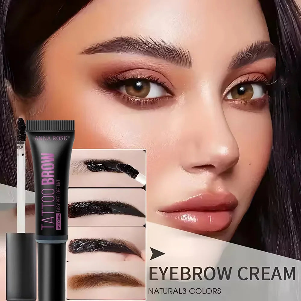 Eyebrow tattoo, peelable dye for eyebrow application, waterproof eyebrow dye, eyebrow-enhancing gel makeup, beauty tools
