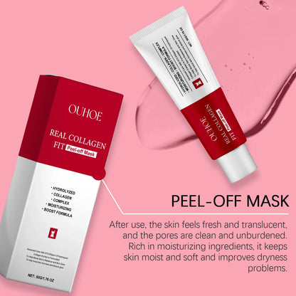 Collagen Peel Off Mask Collagen Overnight Wrapping Mask Hydrating Moisturizing Hydrolyzed Collagen Mask Korean Skin Care