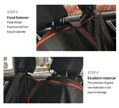Dog Car Seat Cover for Back Seat,Oxford Cloth Durable Scratchproof Dog Hammock,Pet Seat Cover Protector for Cars,Trucks and SUVs