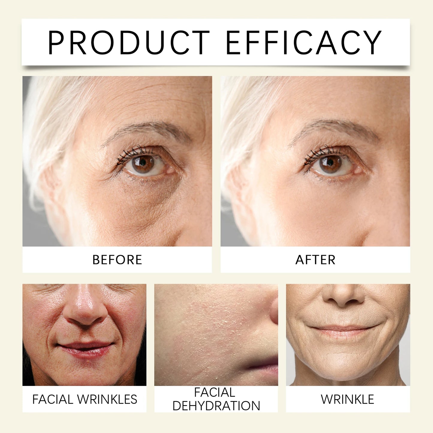 Ouhoe Snail Collagen Face Cream Repair Essence Moisturizing Lifting Firming Smoothing Nourishing Cream Korean Cosmetics Skin Car
