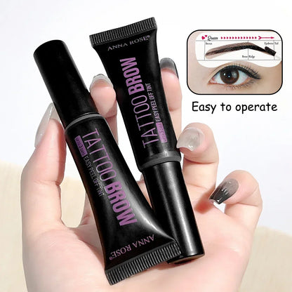 Eyebrow tattoo, peelable dye for eyebrow application, waterproof eyebrow dye, eyebrow-enhancing gel makeup, beauty tools