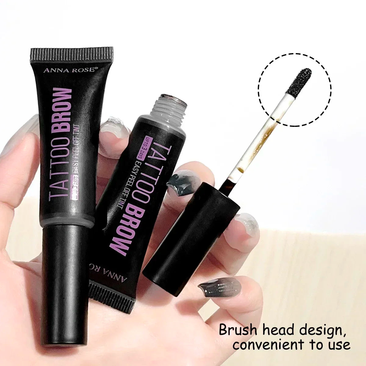 Eyebrow tattoo, peelable dye for eyebrow application, waterproof eyebrow dye, eyebrow-enhancing gel makeup, beauty tools