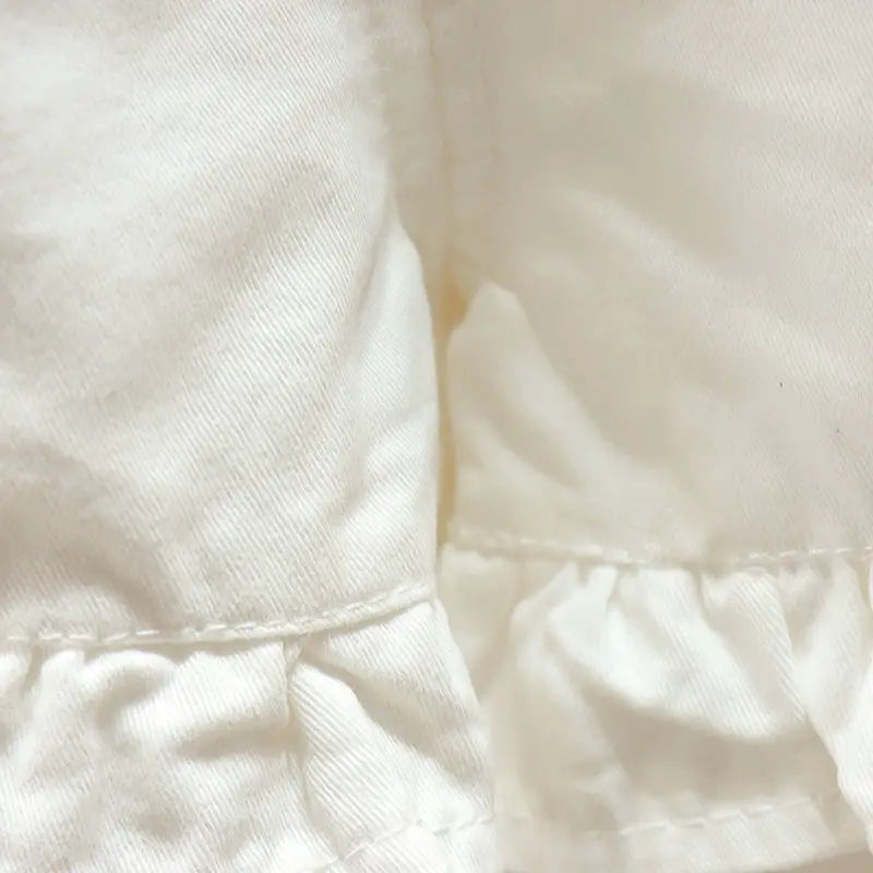 2024 Summer Girls Clothes Children Outwear Shorts With Ruffle Toddler Girl Cool Thin Denim Trousers