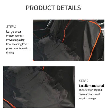 Dog Car Seat Cover for Back Seat,Oxford Cloth Durable Scratchproof Dog Hammock,Pet Seat Cover Protector for Cars,Trucks and SUVs