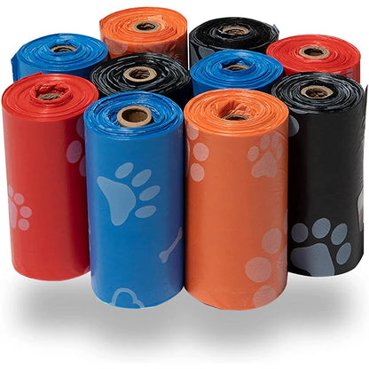 Dog Poop Bag Outdoor Cleaning Poop Bag Outdoor Clean Pets Supplies for Dog 15Bags/Roll Refill Garbage Bag Pet Supplies