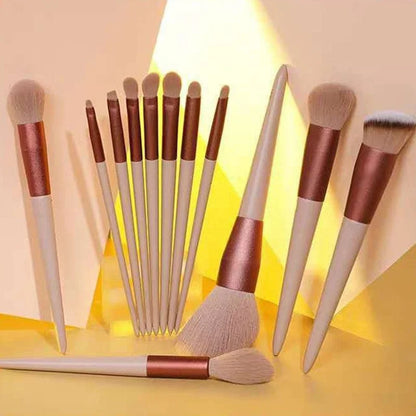 13pcs Professional Makeup Brush Set Soft Fur Beauty Eye Shadow Foundation Blush Cosmetic Brushes