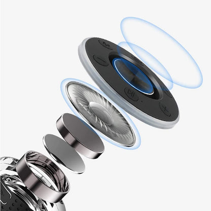 Waterproof Wireless Speaker with Suction Cup/RGB Light Bluetooth-Compatible 5.2 Hands-Free Call/FM Radio for Bathroom Sing-Along