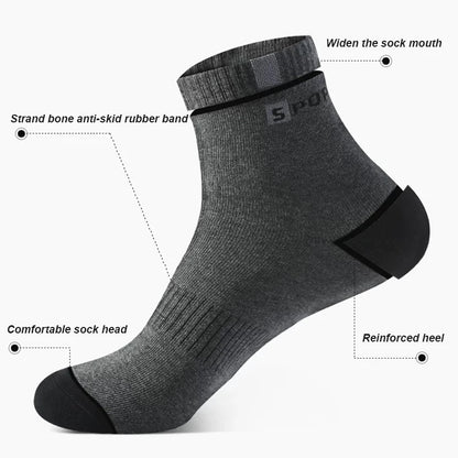 5/10 Pairs Men Bamboo Fiber Autumn Winter Men Socks Breathable Cotton Sports Sock Breathable Deodorant Business Socks Size 37-43