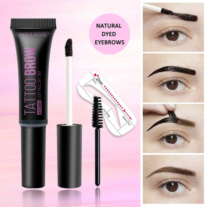 Eyebrow tattoo, peelable dye for eyebrow application, waterproof eyebrow dye, eyebrow-enhancing gel makeup, beauty tools