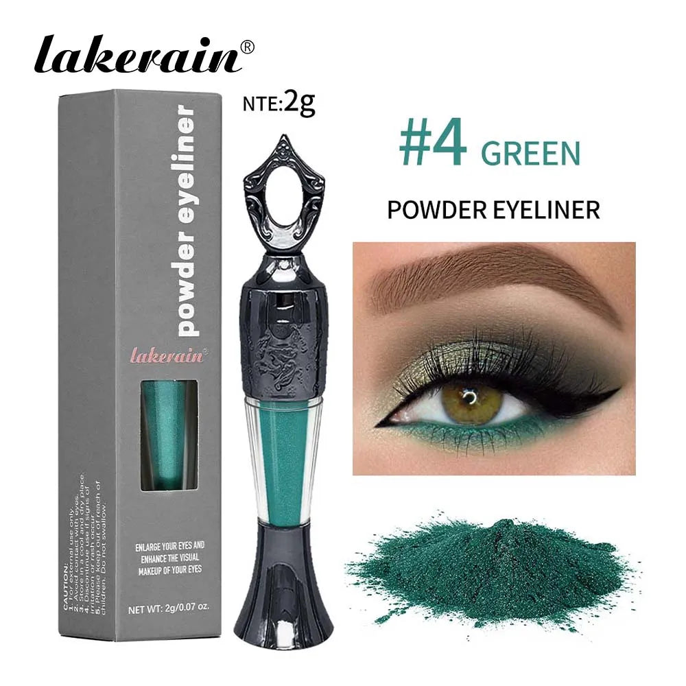 Powder Eyeliner 100% Natural Powder Long-Lasting Eyeliner Arabic Liner (Black/Green) Eyeliner For Middle Eastern Africa Women