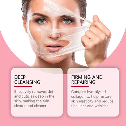 Collagen Peel Off Mask Collagen Overnight Wrapping Mask Hydrating Moisturizing Hydrolyzed Collagen Mask Korean Skin Care