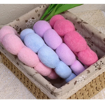 Fashion Microfiber Washing Wristbands Scrunchies Puffy Headband Spa Bubble Headband for Washing Face Makeup Shower Skincare