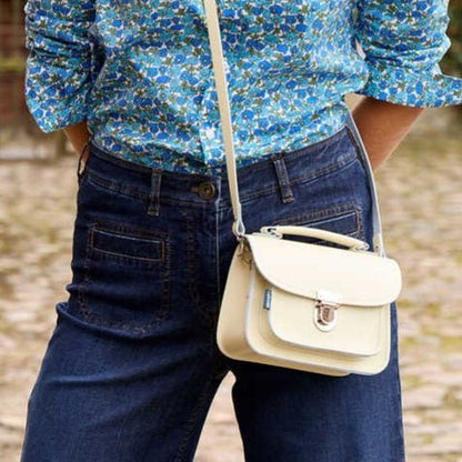 Luna Handmade Leather Bag - Cream - Transpire