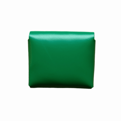 Handmade Leather Simple Coin Purse - Green - Transpire