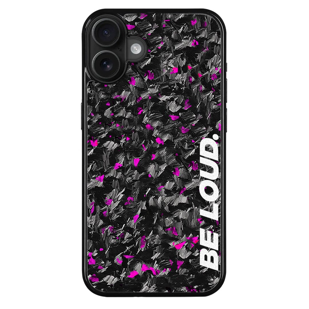 iPhone | Purple Flake Real Forged Carbon Fiber Case | BE LOUD. x SCF - Transpire