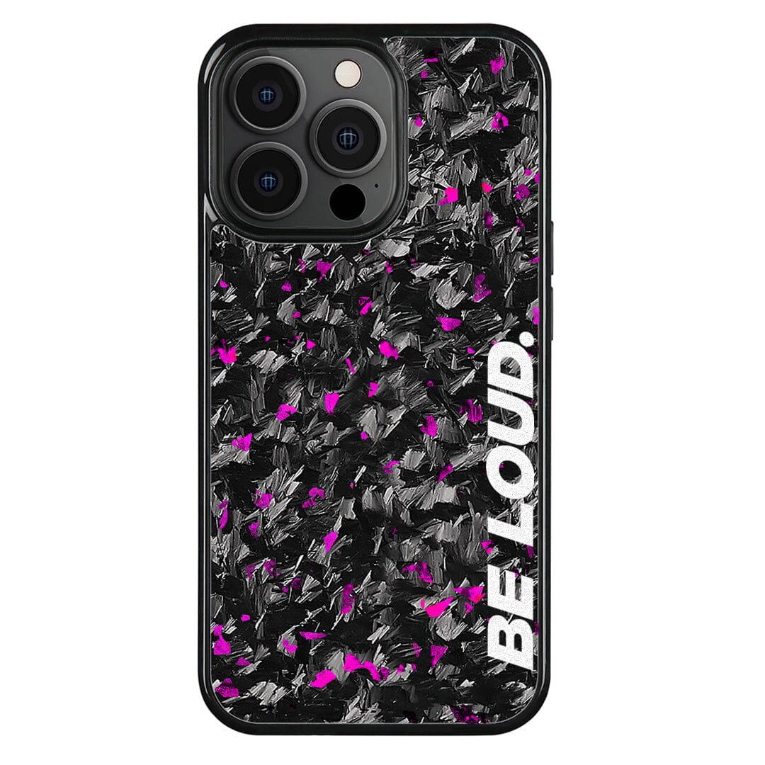 iPhone | Purple Flake Real Forged Carbon Fiber Case | BE LOUD. x SCF - Transpire