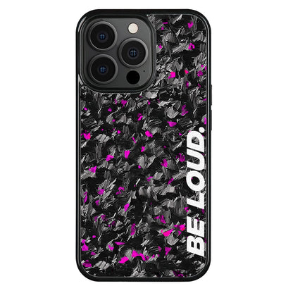 iPhone | Purple Flake Real Forged Carbon Fiber Case | BE LOUD. x SCF - Transpire